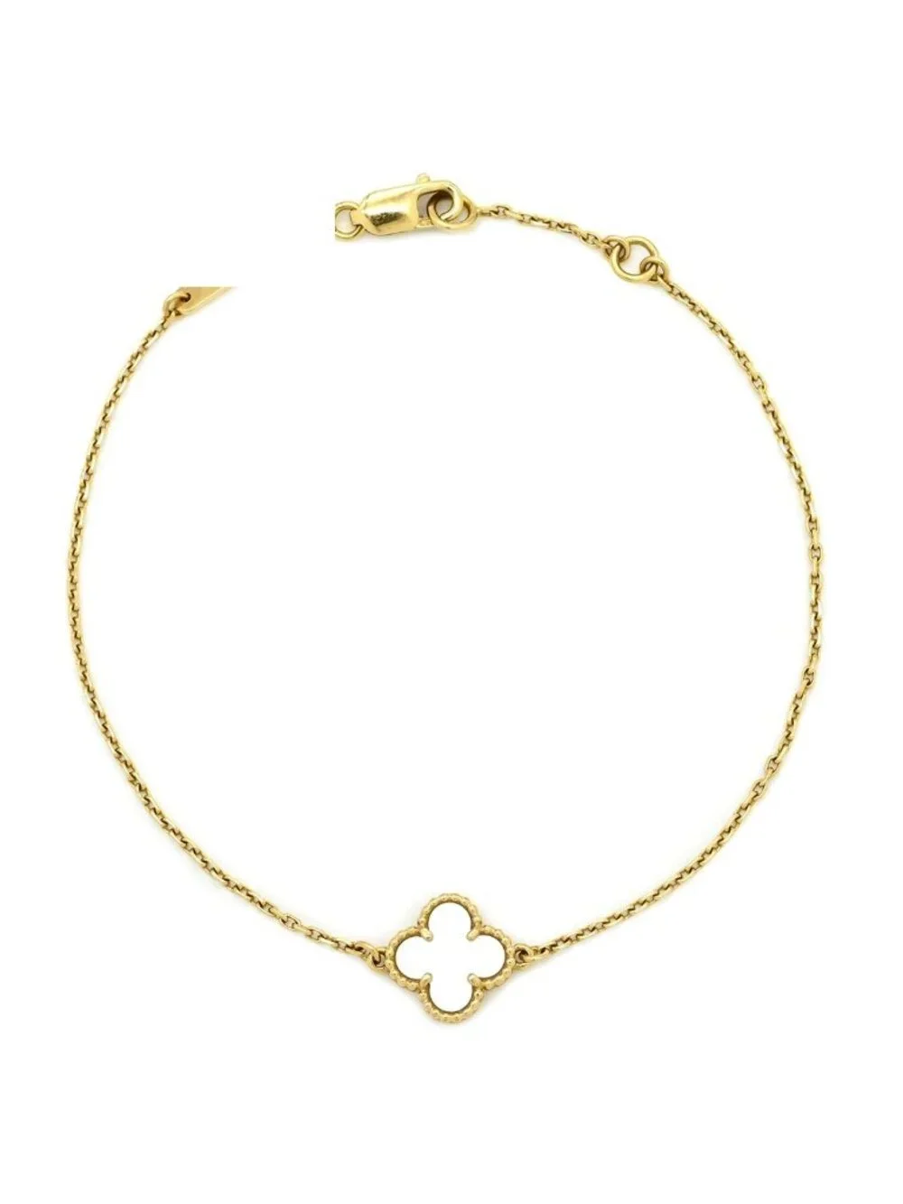 Van Cleef & Arpels Bracelet Sweet Alhambra Pearl White Gold 18k